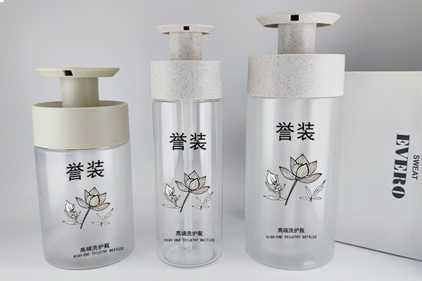 Factory Customized 400ml Wash Bottle Squeeze Body Lotion Pet Material Conditioner Bottle