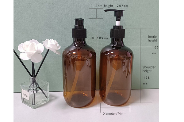 Custom 28-Tooth 500ml Shampoo Bottle Pet Shower Gel Bottle Hand Sanitizer Cosmetic Plastic Bottle