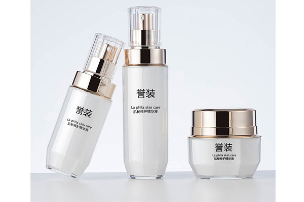 Factory Customized Octagonal Cover Bottle 30-120ml Lotion Bottle 50g Cream Bottle PS Cosmetic Set Bottle