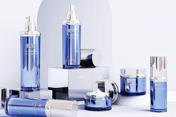 Source Manufacturer High-End Customized Cosmetic Bottle Acrylic 120ml Toner Bottle 50g Cream Bottle Set