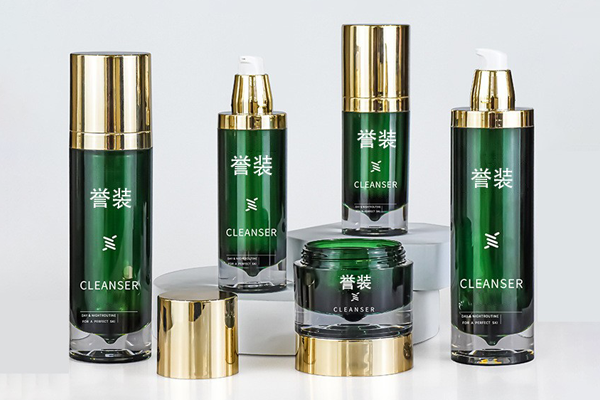 Custom PETG120ml Lotion Bottle Thickened High-Grade Electroplated Gold Cover 50g Cream Bottle Water Drop-Shaped Sub-Bottle