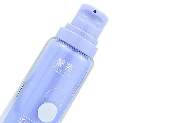 Factory Customized Blue 30-100ml Duckbill Spray Empty Bottle PET Vacuum Plastic Cream Bottle Lotion Bottle