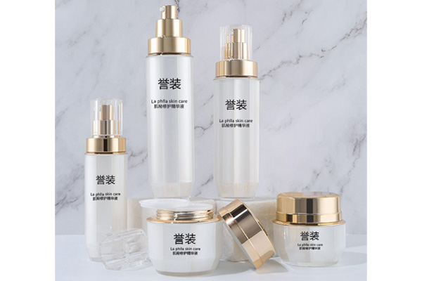 Factory Customized Octagonal Cover Bottle 30-120ml Lotion Bottle 50g Cream Bottle PS Cosmetic Set Bottle