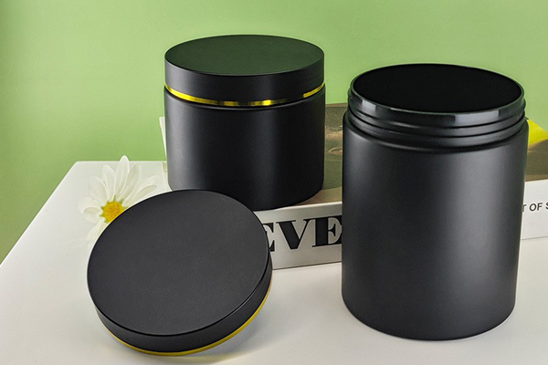 Spot 83 Teeth Black Frosted Wide Mouth Bottle 300ml Food Grade Pet Plastic Bottle Mud Film Cream Bottle Sub-Bottle