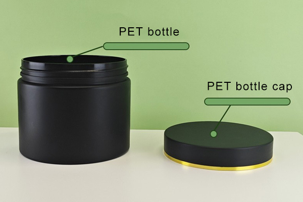 Spot 83 Teeth Black Frosted Wide Mouth Bottle 300ml Food Grade Pet Plastic Bottle Mud Film Cream Bottle Sub-Bottle