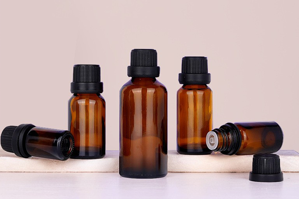 5ml-100ml Essential Oil Bottle Dropper Transparent Glass Big Head Anti-Theft Cover Essence Cosmetics Bottle