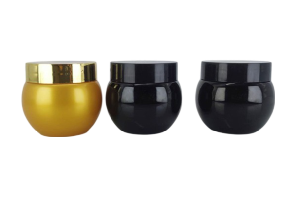 Factory Customized 80g Black Cream Bottle PET Black Bandage Cream Jar Hand Cream Cosmetic Plastic Sub-Bottle