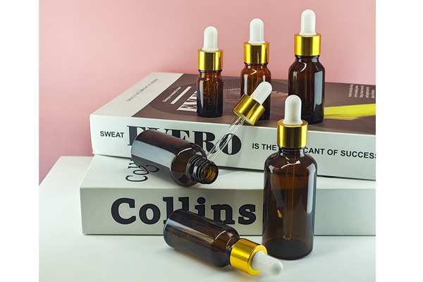 Yuzhuang Customized Brown 20ml Essential Oil Bottle 50ml Essence Dropper Bottle Cosmetic Glass Sub-Bottle