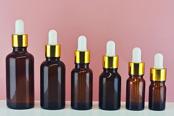 Yuzhuang Customized Brown 20ml Essential Oil Bottle 50ml Essence Dropper Bottle Cosmetic Glass Sub-Bottle