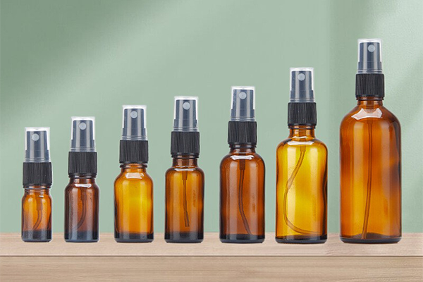 Yuzhuang Customized Brown 20ml Spray Bottle 50ml Glass Essential Oil Bottle Cosmetic Press Bottle Travel