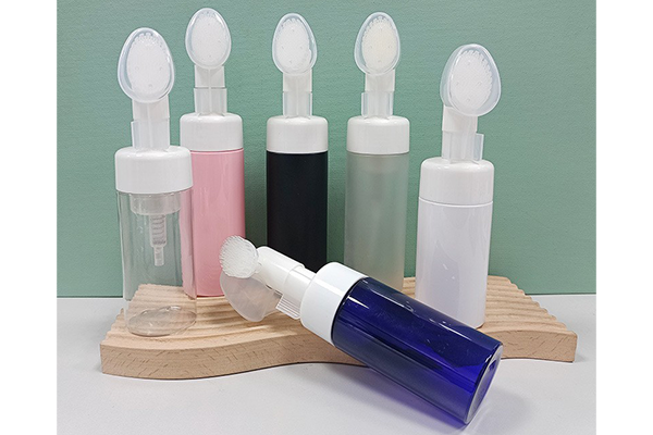 Spot Pet Silicone Brush Head 100-220ml White Foam Bottle Cleansing Mousse Bottle Cosmetic Foaming Bottle