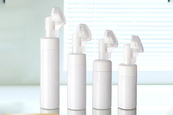 Spot Pet Silicone Brush Head 100-220ml White Foam Bottle Cleansing Mousse Bottle Cosmetic Foaming Bottle