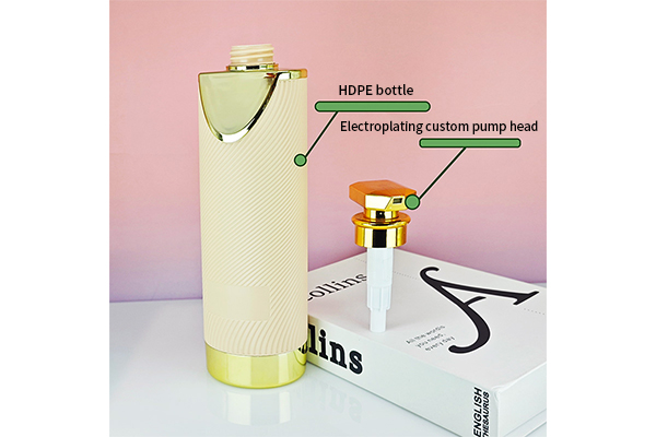 Custom 600ml Shampoo Bottle Hdpe Push Shower Gel Bottle