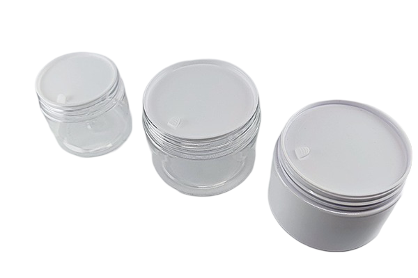 Spot Pp Plastic Hand-Pull Pad Cream Bottle Wide Mouth Bottle White Gasket Eye Cream Face Cream Cosmetics Sealing Pad Guangzhou