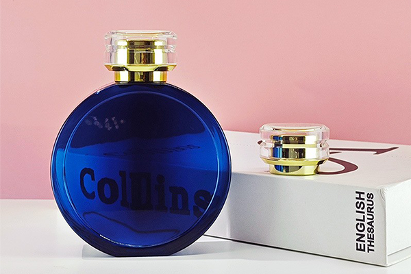 Custom PETG Round Perfume Bottle 300ml Acrylic Combination Cover High-End Cosmetics Empty Bottle Plastic Packaging Bottle